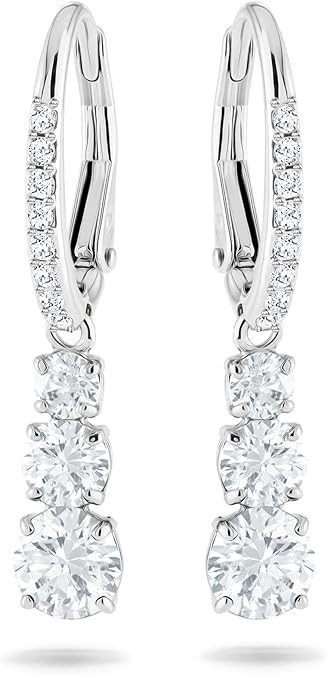 Swarovski Attract Trilogy Crystal Necklace and Earrings Jewelry Collection